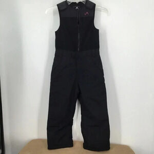 Vertical’9 Girls Black Ski/Snow Bib Overalls
